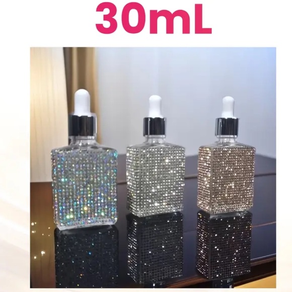 Amazon Basics Other - Crystal-Embellished Dropper Bottle LAST ONE SILVER NEW